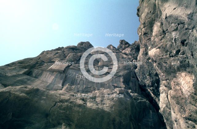 Trilingual relief of Darius, Bisitun, Iran