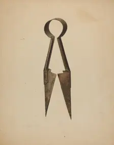 Trimming Shears, 1935/1942. Creator: Harold Ballerd