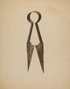 Trimming Shears, 1935/1942. Creator: Harold Ballerd