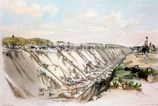 Tring cutting, London & Birmingham Railway, 17 June 1837 (1839). Creator: John Cooke Bourne