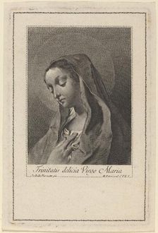 Trinitatis delicia Virgo Maria. Creator: Marco Alvise Pitteri