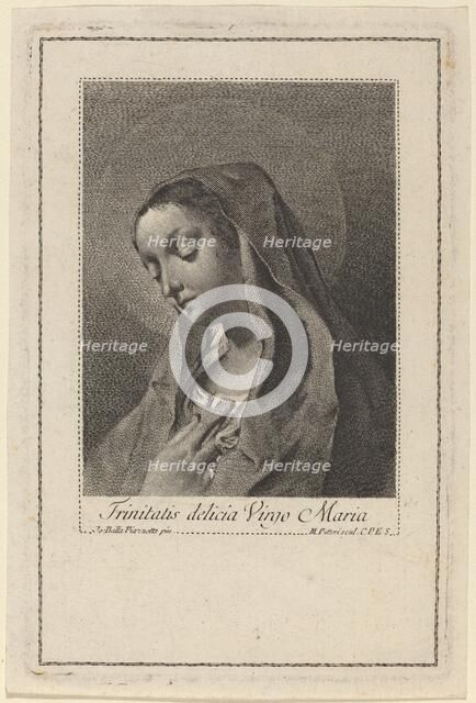 Trinitatis delicia Virgo Maria. Creator: Marco Alvise Pitteri.