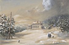 Trinity Bay, Newfoundland, Exterior View of the Telegraph House in 1857-1858, 1865-66. Creator: Robert Charles Dudley