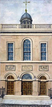 Trinity Chapel, Conduit Street, Westminster, London, 1801. Artist: Frederick Nash