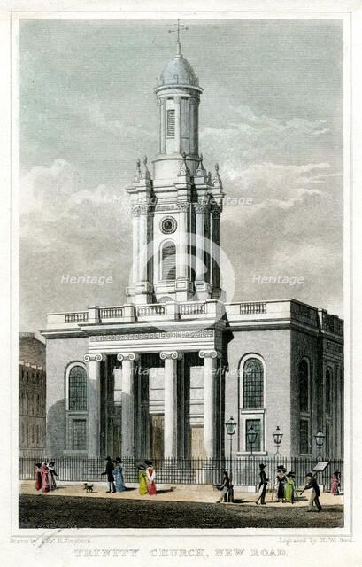 Trinity Church, Euston Road, St Pancras, London, 1828.Artist: HW Bond