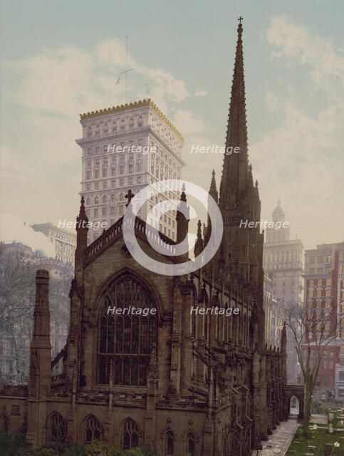 Trinity Church, New York, c1901. Creator: Unknown.