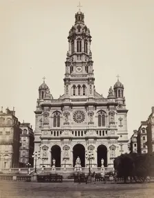 Trinity Church, Paris, between 1860 and 1870. Creator: Edouard Baldus
