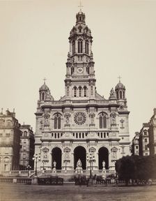 Trinity Church, Paris, between 1860 and 1870. Creator: Edouard Baldus