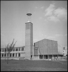 Trinity Congregational Church, East India Dock Road, Lansbury Estate, Tower Hamlets, London, 1951 Creator: Mary W Parry