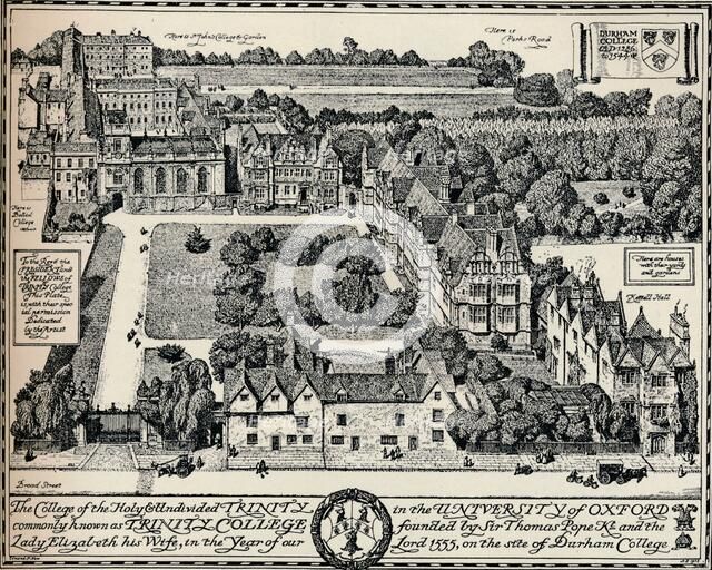 'Trinity College, Oxford', 1905. Artist: Edmund Hort New.