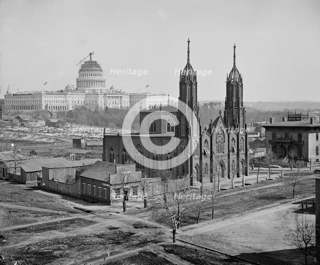Trinity Episcopal Church, Washington DC, 1862. Creator: George N. Barnard.