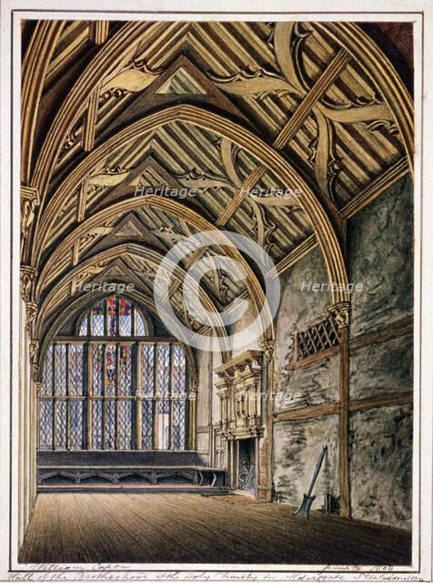 Trinity Hall, London, 1808. Artist: William Capon