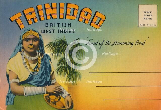 'Trinidad - British West Indies cover', c1940s. Creator: Unknown.