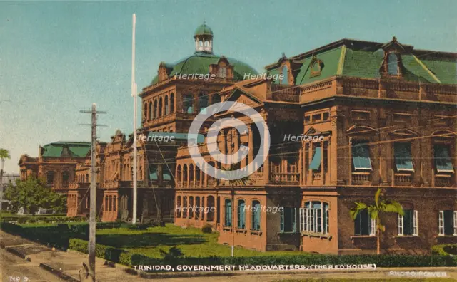 'Trinidad, Government Headquarters. (The Red House)', early 20th century. Creator: Unknown.
