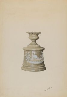 Trinket Box with Lid, c. 1936. Creator: Charles Moss