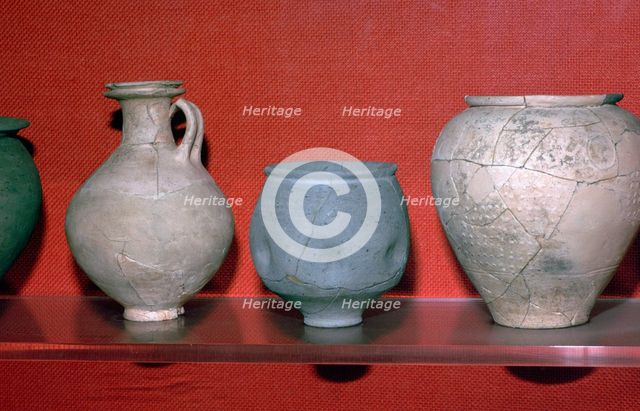 Trio of Roman pots. Artist: Unknown