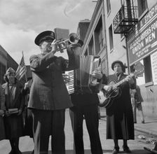 Trio, Salvation Army, San Francisco, California, 1939. Creator: Dorothea Lange
