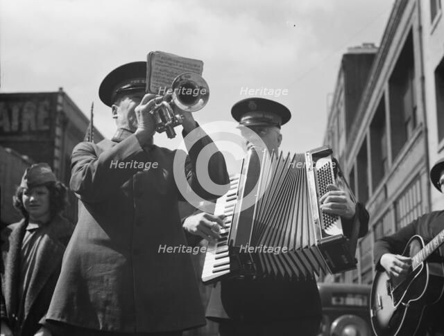 Trio, Salvation Army, San Francisco, California, 1939. Creator: Dorothea Lange.