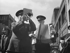 Trio, Salvation Army, San Francisco, California, 1939. Creator: Dorothea Lange