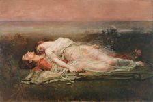 Tristan and Isolde (Death), 1910. Creator: Egusquiza y Barrena, Rogelio de (1845-1915)