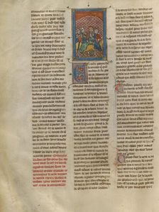 Tristan Departs with Iseult, about 1320-1340. Creator: Unknown