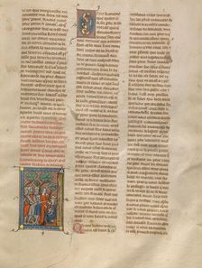 Tristan Rescuing King Arthur, about 1320-1340. Creator: Unknown