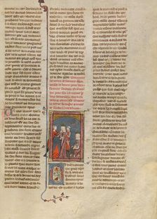 Tristan's Stepmother Lamenting Her Dead Son, about 1320-1340. Creator: Unknown