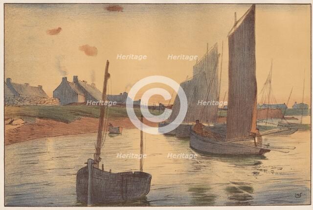 Tristesse sur la Mer, 1898. Creator: Raoul André Ulmann (French, 1867-1932); Imprimerie Champenois.