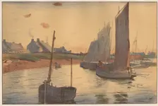 Tristesse sur la Mer, 1898. Creator: Raoul André Ulmann (French, 1867-1932); Imprimerie Champenois