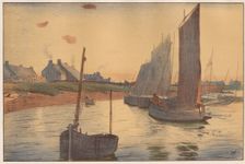 Tristesse sur la Mer, 1898. Creator: Raoul André Ulmann (French, 1867-1932); Imprimerie Champenois