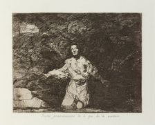 Tristes presentimientos de lo que ha de acontecer.; Los Desastres de la Guerra, Madrid 1863. Creator: Francisco Goya
