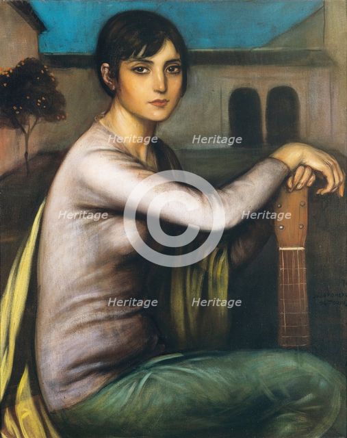 Tristeza Andaluza (Melancholy) , ca 1925-1928. Creator: Romero de Torres, Julio (1874-1930).