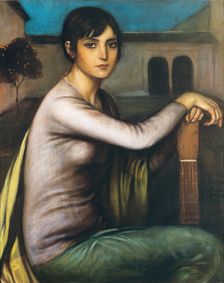 Tristeza Andaluza (Melancholy) , ca 1925-1928. Creator: Romero de Torres, Julio (1874-1930)