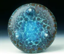 Tripod brushwasher with robin's egg glaze, Yongzheng period, Qing dynasty, China, 1723-1735. Creator: Unknown
