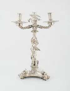 Tripod Candelabrum, London, c. 1680. Creator: Unknown