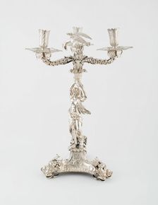 Tripod Candelabrum, London, c. 1680. Creator: Unknown