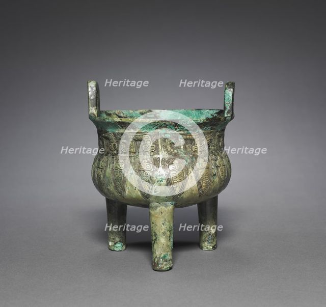 Tripod Cauldron (Ding), 1200-1100 BC. Creator: Unknown.