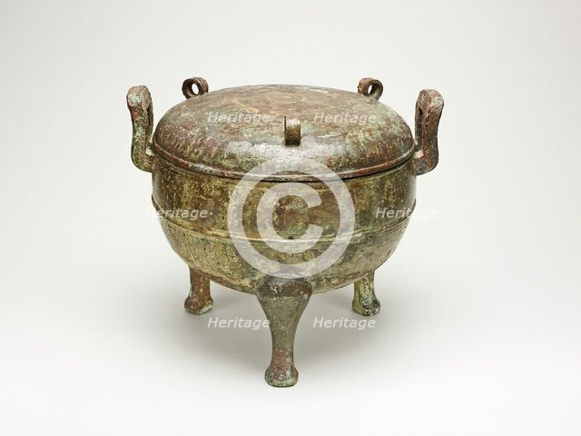 Tripod Cauldron (Ding), Eastern Zhou dynasty, Spring and Autumn period, late 6th cent B.C., State of Creator: Unknown.