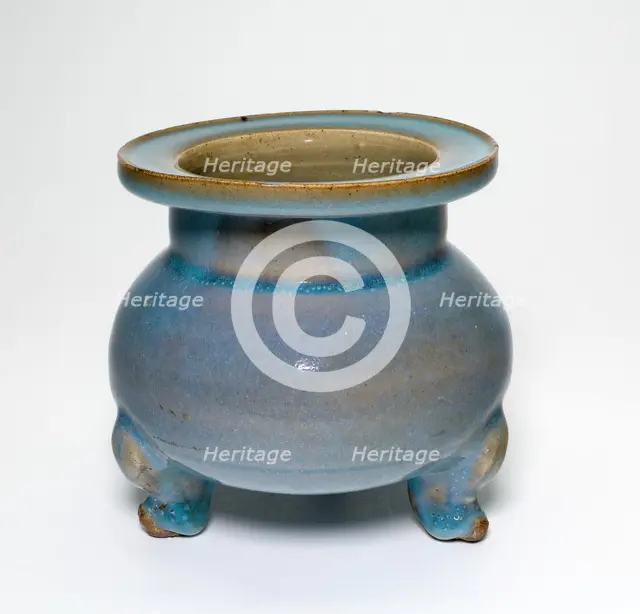 Tripod Censer, Jin dynasty (1115-1234), 13th century. Creator: Unknown.