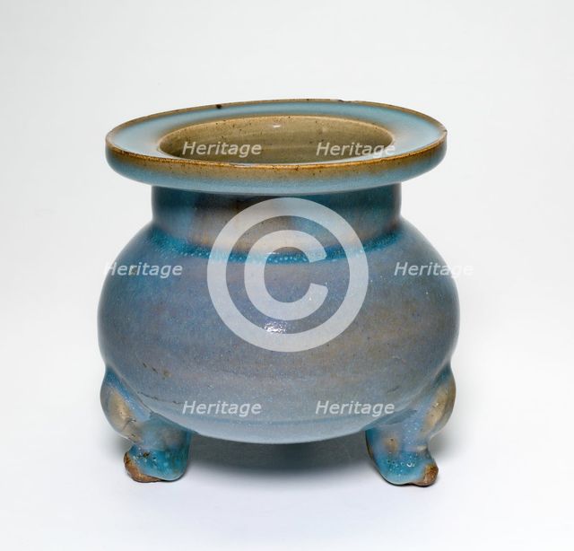 Tripod Censer, Jin dynasty (1115-1234), 13th century. Creator: Unknown.