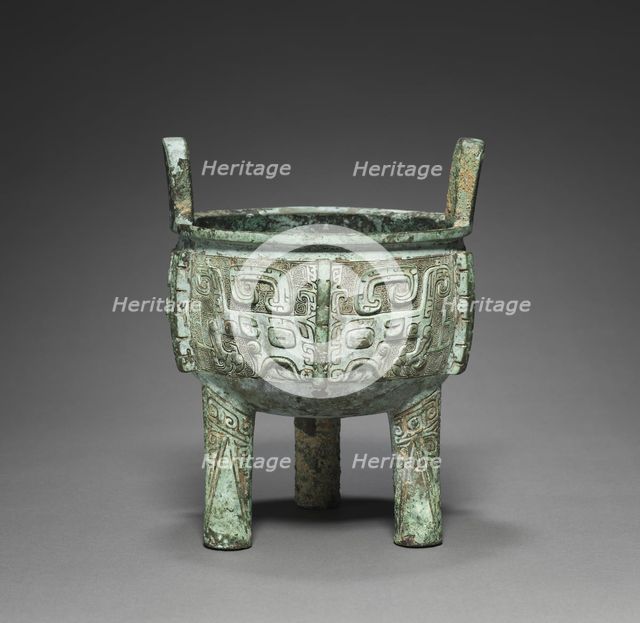 Tripod (Ding), c. 1250-1046 BC. Creator: Unknown.