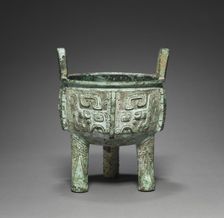 Tripod (Ding), c. 1250-1046 BC. Creator: Unknown