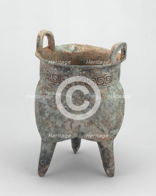 Tripod Food Container (Li), Shang dynasty, Erligang period (c. 1500-1400 B.C.). Creator: Unknown.