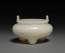 Tripod Incense Burner, Ding Shape, 1644-1911. Creator: Unknown
