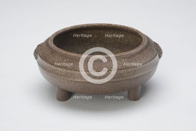 Tripod Incense Burner, Qing dynasty (1644-1911), 17th century. Creator: Chen Mingyuan.