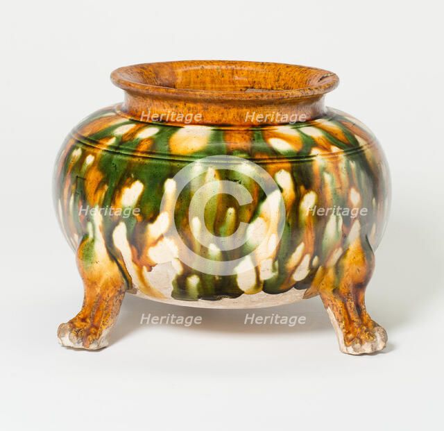 Tripod Jar, Tang dynasty (618-907), first half of 8th century. Creator: Unknown.
