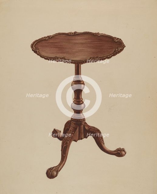 Tripod Stand, 1935/1942. Creator: Lorenz Rothkrantz.