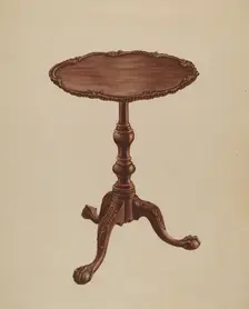 Tripod Stand, 1935/1942. Creator: Lorenz Rothkrantz