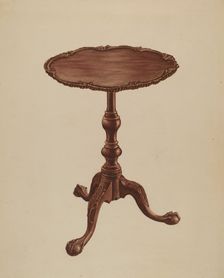 Tripod Stand, 1935/1942. Creator: Lorenz Rothkrantz