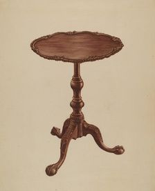 Tripod Stand, 1935/1942. Creator: Lorenz Rothkrantz